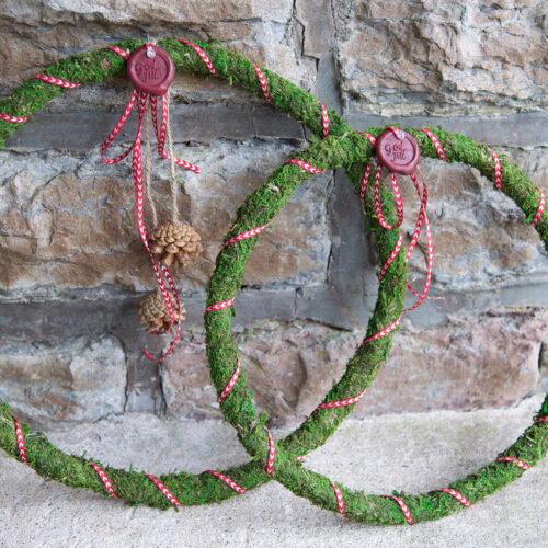 Mosskrans tunn Ø36/30 cm.