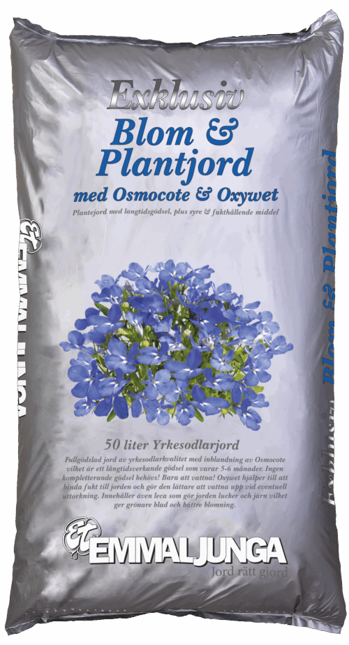 Exklusiv Plantjord med Osmocote 50 liter från emmaljunga