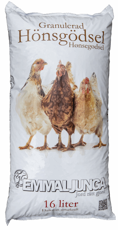 Granulerad hönsgödsel från emmaljunga 16 liter